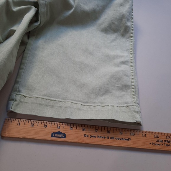 OAT New York‎ Jeans Womens 10/30 Green High Rise Wide Leg Crop Casual - Picture 10 of 11